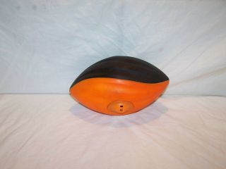 Vintage 1989 Nerf Turbo Black Orange Screamer Whistler Football