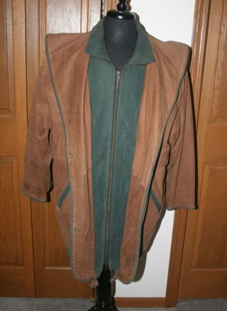 VTG Men ' s Leather Field Coat Jacket Size XL ADVENTURE BOUND by WILSON ' S 6