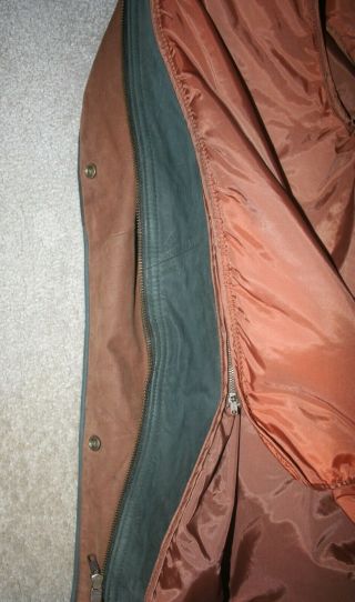 VTG Men ' s Leather Field Coat Jacket Size XL ADVENTURE BOUND by WILSON ' S 8