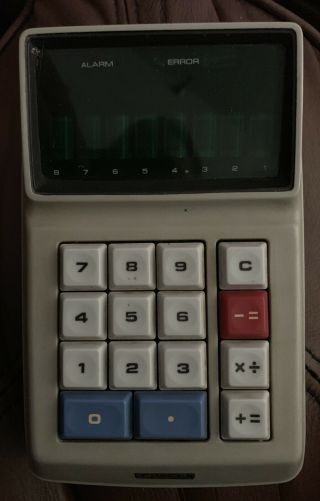 Vintage Calculator Sharp El - 8 Rare One Of First Handheld Electronic Calculators