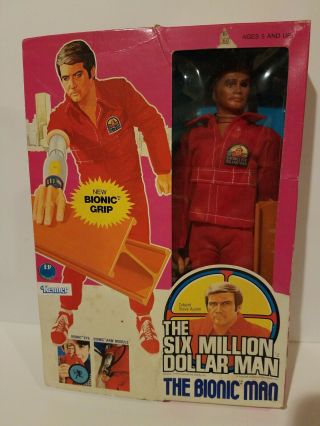 Vintage 1977 Kenner Six Million Dollar Man Steve Austin/ Bionic Grip
