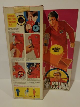 Vintage 1977 Kenner Six Million Dollar Man Steve Austin/ Bionic Grip 6