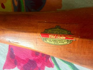 VINTAGE ANTIQUE OLD TOWN CANOE PADDLE 59 - - 60 