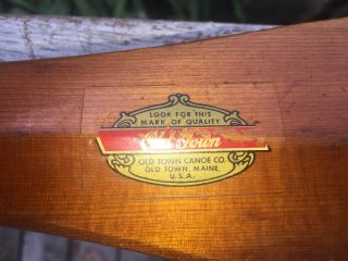 VINTAGE ANTIQUE OLD TOWN CANOE PADDLE 59 - - 60 