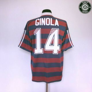 Ginola 14 Newcastle United Vintage Adidas Away Football Shirt 1995/96 (l)