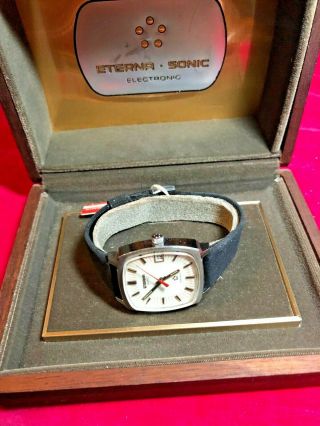 Nos,  Vintage,  Eterna Sonic Electronic Watch With Tags