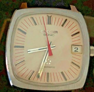 NOS,  VINTAGE,  ETERNA SONIC ELECTRONIC WATCH WITH TAGS 3