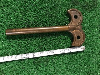 Gamewell Batwing Winding Key For Register Antique Fire House