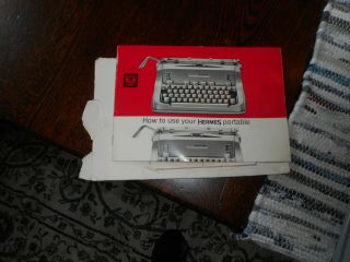 vtg hermes 3000 cursive typewriter 4