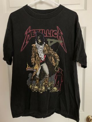 Metallica Unforgiven - Vintage 1992 Brockum/metallica Label T - Shirt - Lg - Rare