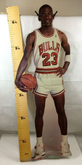 Vintage Michael Jordan Stand Up 1987 Jumpman Cardboard Life Size Bulls 6 