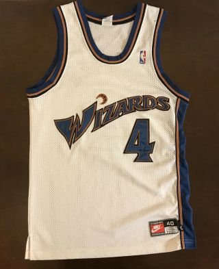 Rare Vintage Nike Washington Wizards Chris Webber Basketball Jersey
