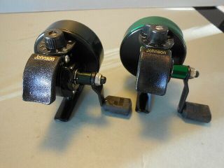 2 JOHNSON CENTURY CASTING REELS 40TH AND 45TH ANNIVERSARY REELS - BOTH MINTY 5