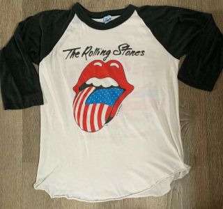 The Rolling Stones 1981 Tour Concert Band Tshirt Vintage Rare