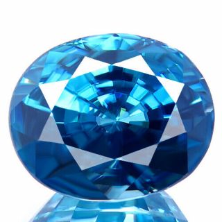 9.  70ct Flawless Huge Sparkling Earth Mined Natural 5a,  Blue Zircon Rare Gemstone