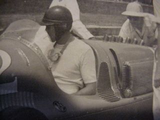vintage race car photo diffrent white hats helmits car made diffrent look 4