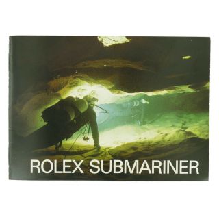 Vintage Submariner English Version Booklet Form 1984