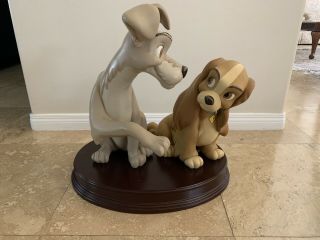 Disney Collectible Lady & The Tramp 50th Anniversary Rare Big Figure 20 " Retired