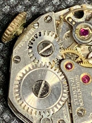 Vintage ladies 17j Belmar 14k solid rose gold wrist watch Runs 1945 6