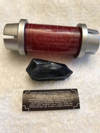 Disneyland Black Kyber Crystal Very Rare Exclusive At Star Wars Galaxy’s Edge