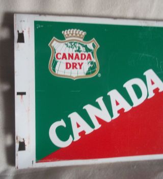 Vintage Mid Century Canada Dry Display Metal Sign