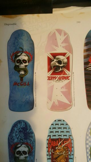 look awesome Vintage 1986 Powell Peralta Tony Hawk mini Rare Skateboard Deck 3