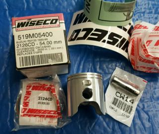 Nos Vintage Wiseco Piston 519ps Suzuki Rm125 1985 1986 54mm 519m05400
