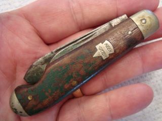 Early 2 Blade Keen Kutter Pocket Knife - Carried & During Wwii
