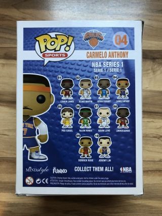 Pop Funko Carmelo Anthony 04 NBA Rare Vintage Grail Mindstyle exclusive Vaulted 3