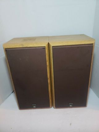 Vintage Jbl 2600 Main Stereo Speakers Bookshelf Titanium Dome Tweeter 8ohm 100w