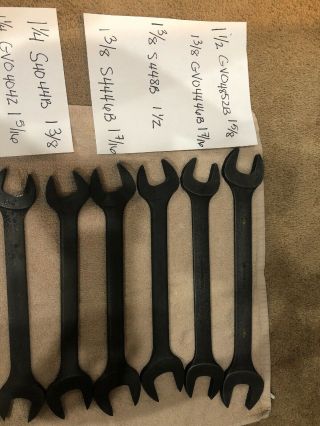 Snap - On Huge Industria Double Open Ended Wrench Vintage Set of 14 (3/8 - 1 5/8) 4