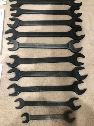 Snap - On Huge Industria Double Open Ended Wrench Vintage Set of 14 (3/8 - 1 5/8) 6