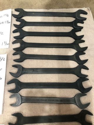 Snap - On Huge Industria Double Open Ended Wrench Vintage Set of 14 (3/8 - 1 5/8) 7