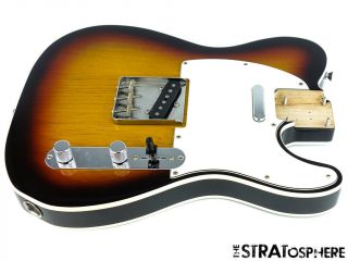 Loaded Fender Vintage 62 Ri Telecaster Tele Body 1962 Bound 3 Color Sunburst