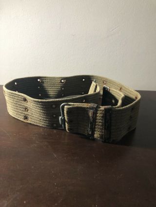 Vintage World War 2 Ww2 Us Military Belt