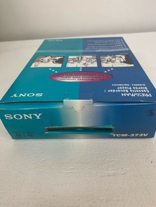 Sony Cassette Recorder TCM - 373V With Headphones Vintage 2