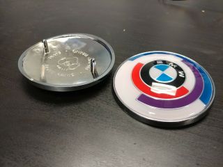 Bmw Vintage Motorsport Roundel 84mm For Trunk/boot Of E30 E28 E24 Z3