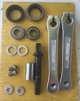 Haro Bmx Fusion Crank Set 175 Cranks Old School Haro Master Rare Vhtf