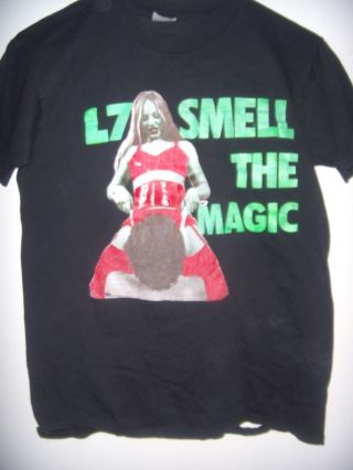 L7 Smell The Magic Black Medium Vintage T - Shirt