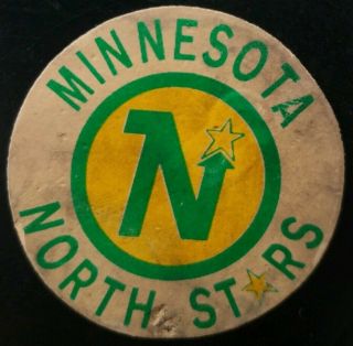 MINNESOTA NORTH STARS VINTAGE ART ROSS CONVERSE CCM TYER NHL OFFICIAL GAME PUCK 4