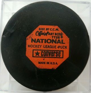 MINNESOTA NORTH STARS VINTAGE ART ROSS CONVERSE CCM TYER NHL OFFICIAL GAME PUCK 5