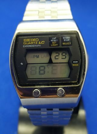 Vintage Seiko Lcd 0634 5001 Men ' s Wrist watch Spare Parts and Repair 2