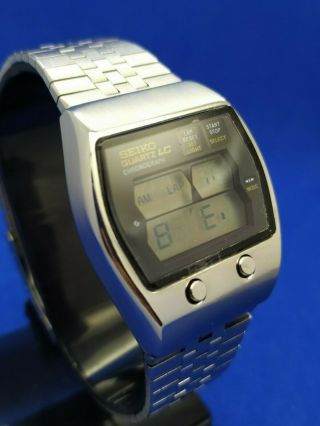 Vintage Seiko Lcd 0634 5001 Men ' s Wrist watch Spare Parts and Repair 3