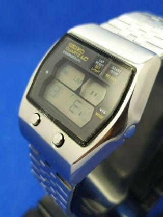 Vintage Seiko Lcd 0634 5001 Men ' s Wrist watch Spare Parts and Repair 4