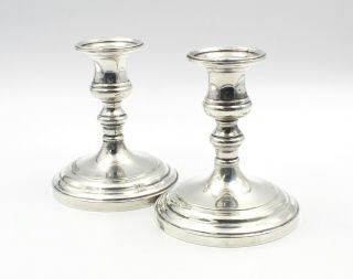 Antique S.  Kirk & Son Sterling Silver Cement Filled Candle Sticks 5953