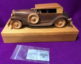 Brewster Coachworks 1932 Chrysler Le Baron Car Model 3 Types Wood Vintage Wooden