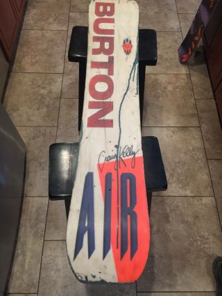 Vintage Burton Craig Kelly Air Snowboard Painted Face & Holes Drilled Make Offer