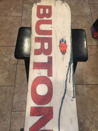 VINTAGE BURTON CRAIG KELLY AIR SNOWBOARD Painted Face & Holes Drilled Make Offer 3