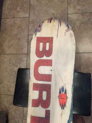 VINTAGE BURTON CRAIG KELLY AIR SNOWBOARD Painted Face & Holes Drilled Make Offer 4