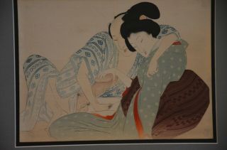Erotic Woodblock,  Shunga Print,